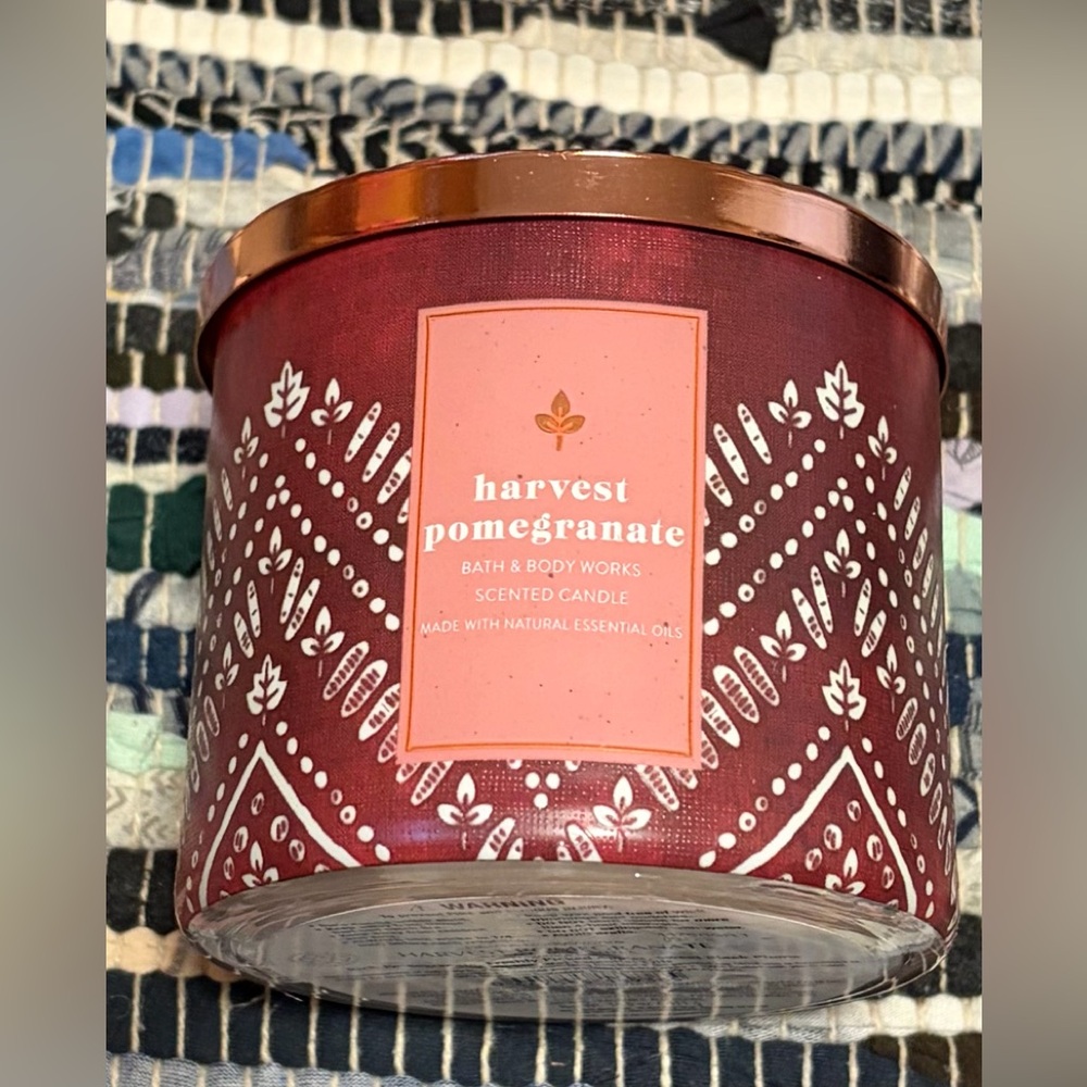 Bath and Body Works Harvest Pomegranate 3 Wick Candle